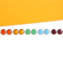 Colourful stud earrings little stud earrings