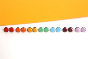 Colourful stud earrings little stud earrings
