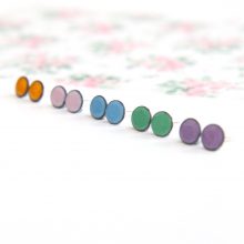 Pastel colour stud earrings