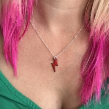 Lightening pendant enamel Lightening pendant enamel