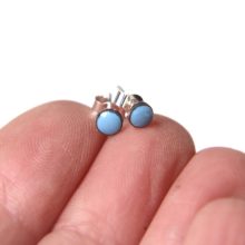 Tiny enamel stud earrings Tiny 4mm stud earrings enamel