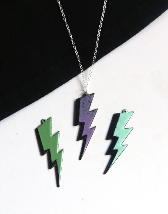 Large Lightning Bolt Necklace
