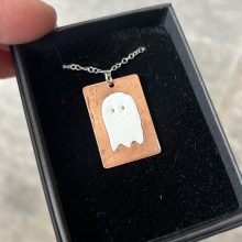 Little cartoon ghost pendant Enamel ghost pendant