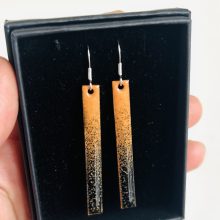 Enamel earrings UK Long enamel earrings