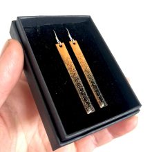 Enamel earrings and necklaces Long enamel earrings