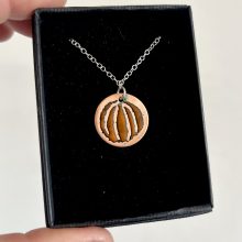 Enamel pumpkin pendant Autumnal Pumpkin Pendant