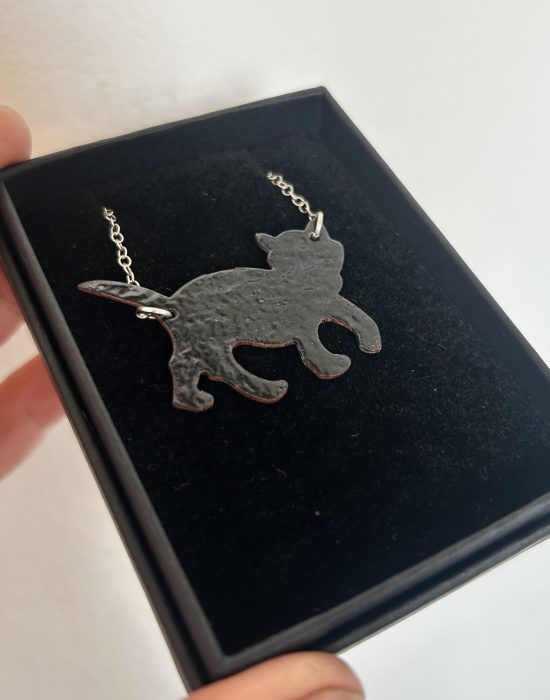 Black Cat Halloween Pendant