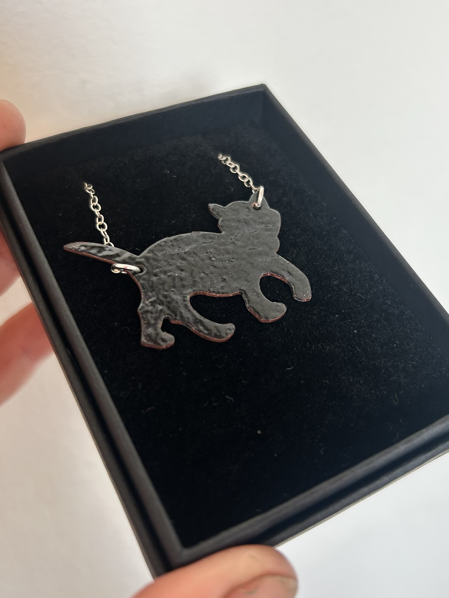 Halloween jewellery Black Cat Halloween Pendant